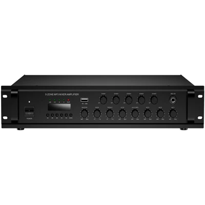 Amplificator mixer cu 5 zone cu USB BT FM